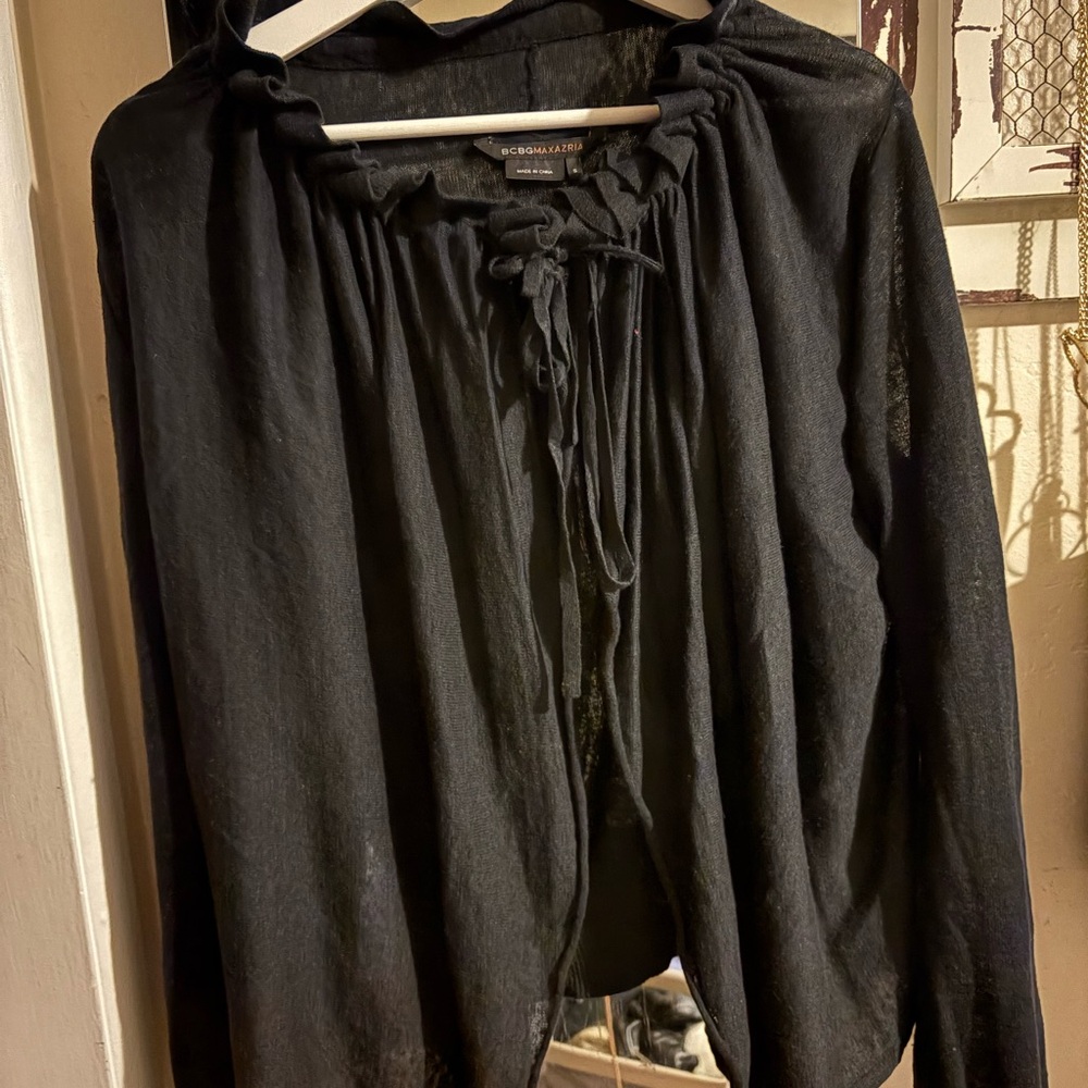 BCBGMaxAzria Elegant Black Blouse